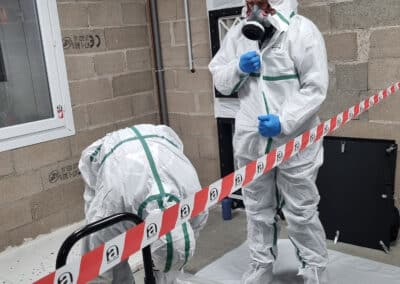 Formation amiante pour deux ouvriers de la société Aubriat