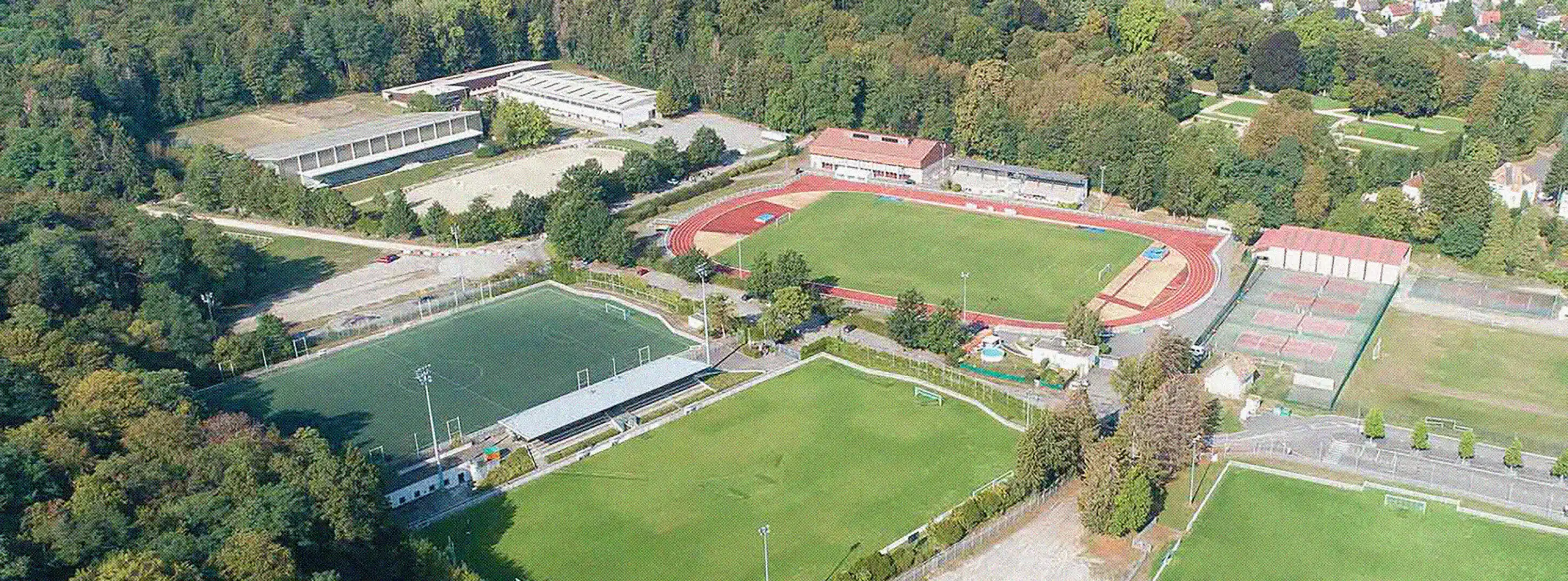 Traitement des ILX à Mulhouse - Vue aérienne du centre équestre régional du Waldreck